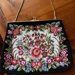 Vintage Austrian Needlepoint Purse